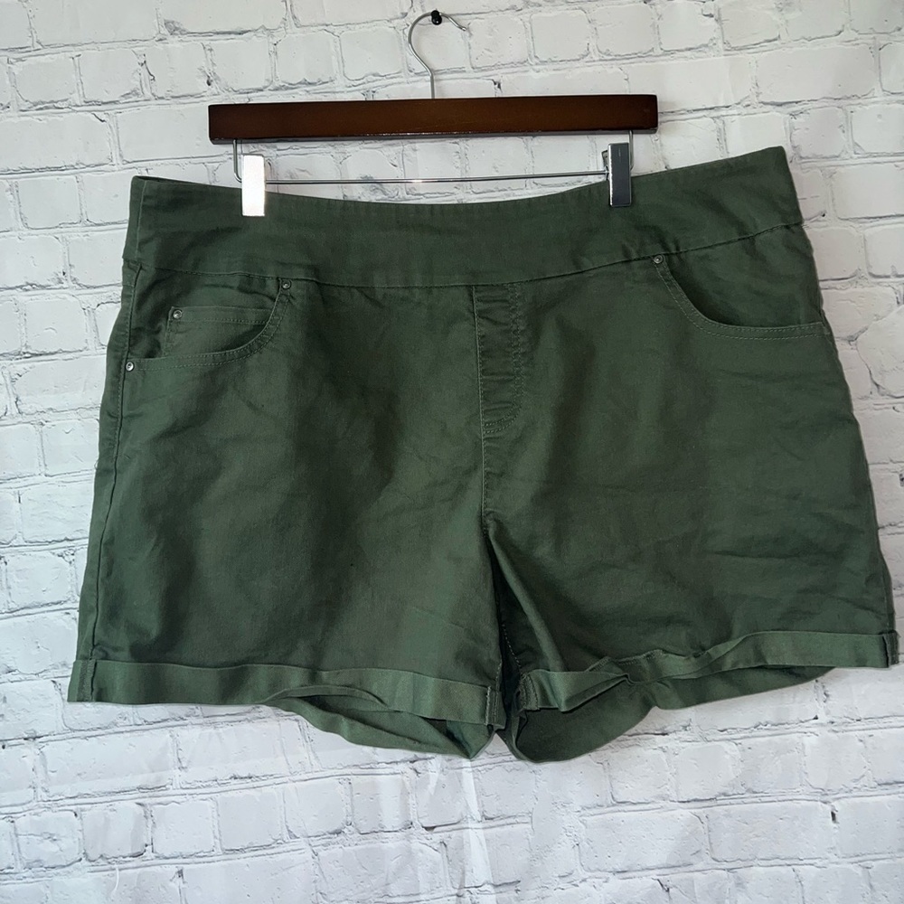 Time and Tru Dark green jean shorts size XXL - Picture 2 of 5